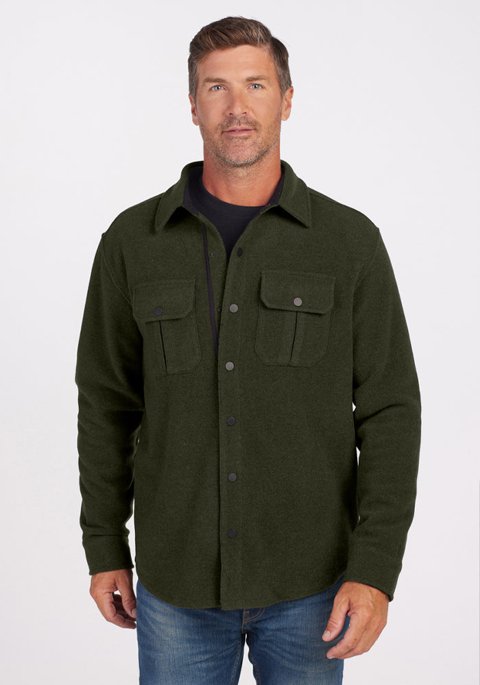 Mens Merino Wool Shirt Jac - Woolx Wilder