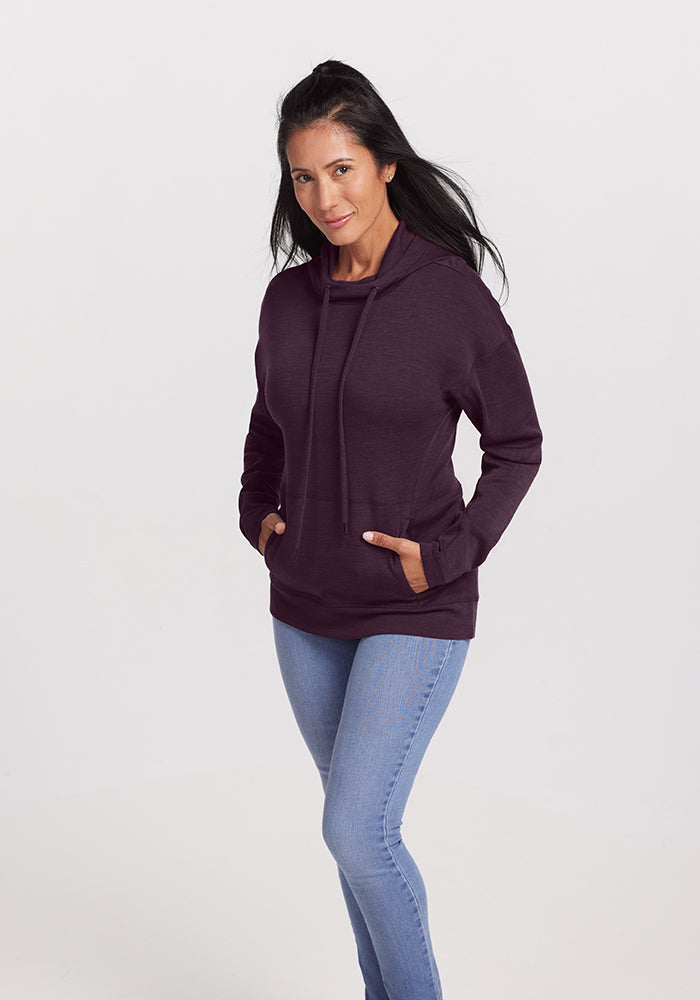 アクシーズクイン　Women's Merino Wool Hoodie Woolx Womens Merino Wool Hoodie - Womens Sweatshirt - Free