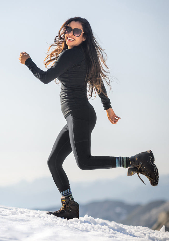 Warmest Women's Winter Leggings - Merino Wool Thermals – Woolx