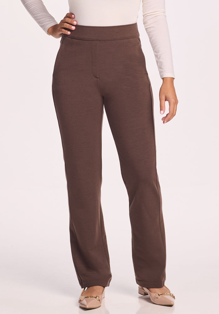 Women's Fitted Merino Wool Pants – Warm, High-Waisted