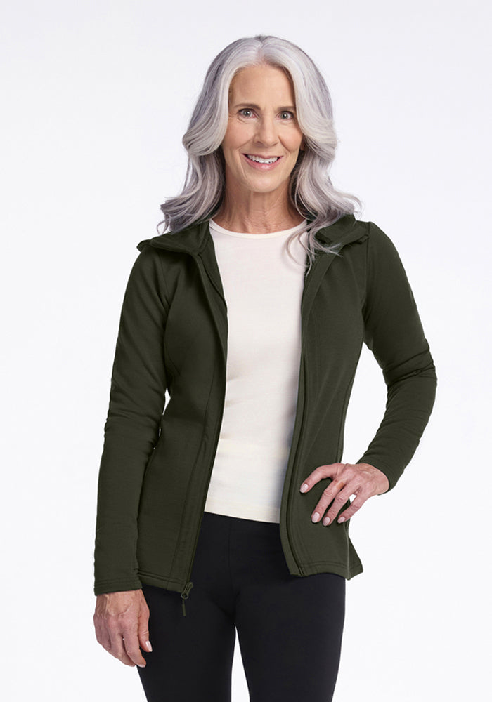 Wool Zip-Up Sweatshirt for Women | Zoey Merino Wool Hoodie – Woolx