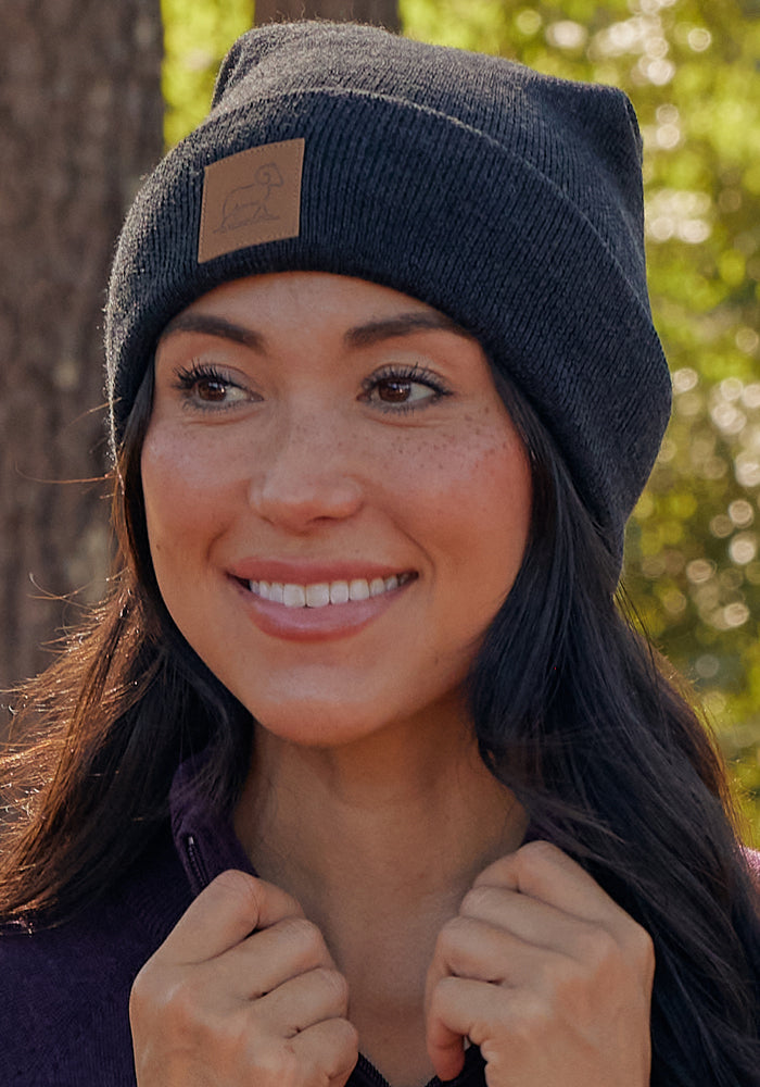 Baylor Beanie - Carbon Black – Woolx Baylor Beanie - Carbon Black – Woolx