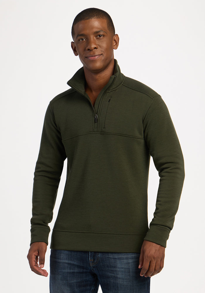 Merino Wool 1/4 Zip – Warm & Cozy Fleece Pullover for Men – Woolx