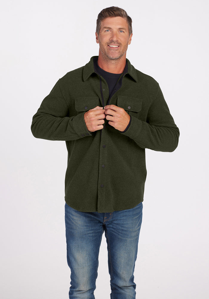 Mens Merino Wool Shirt Jac - Woolx Wilder