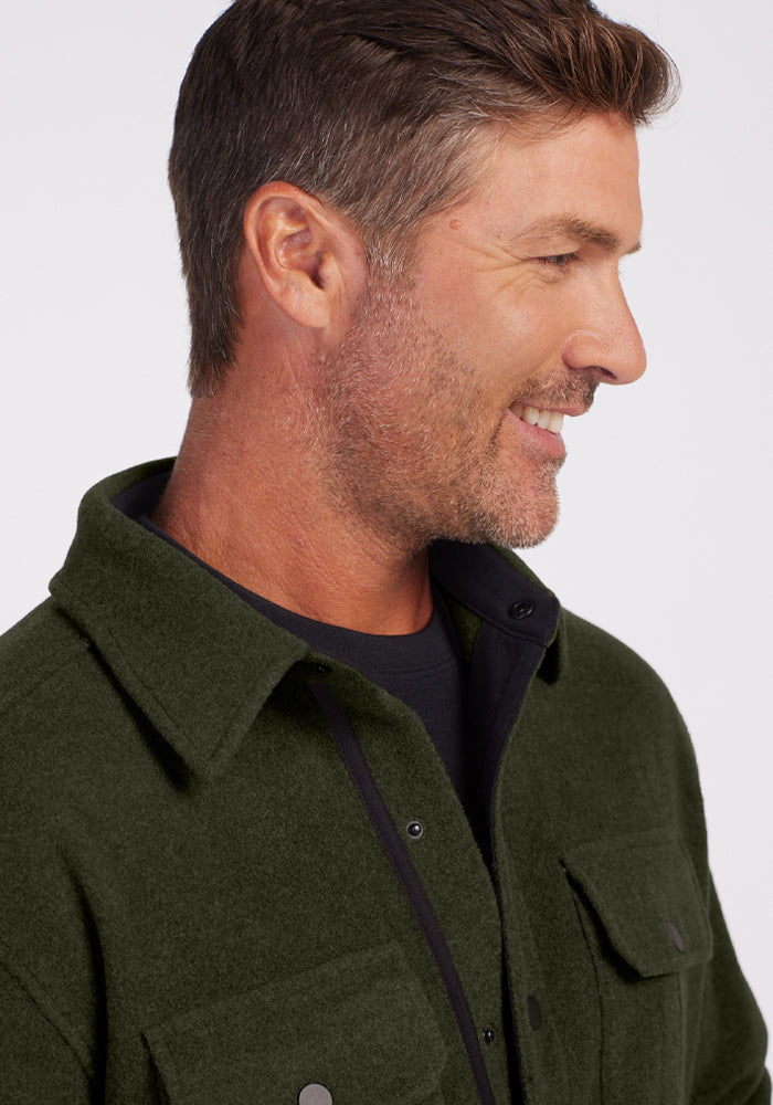 Mens Merino Wool Shirt Jac - Woolx Wilder