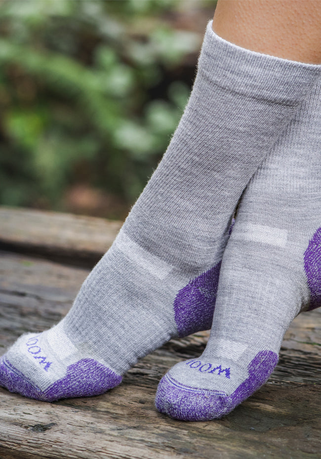 Womens Harbor Crew Sock - Cloudy Purple
