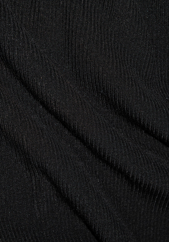 Fabric Swatch Ribbed - Black