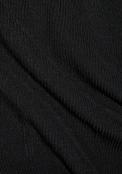 Fabric Swatch Ribbed - Black