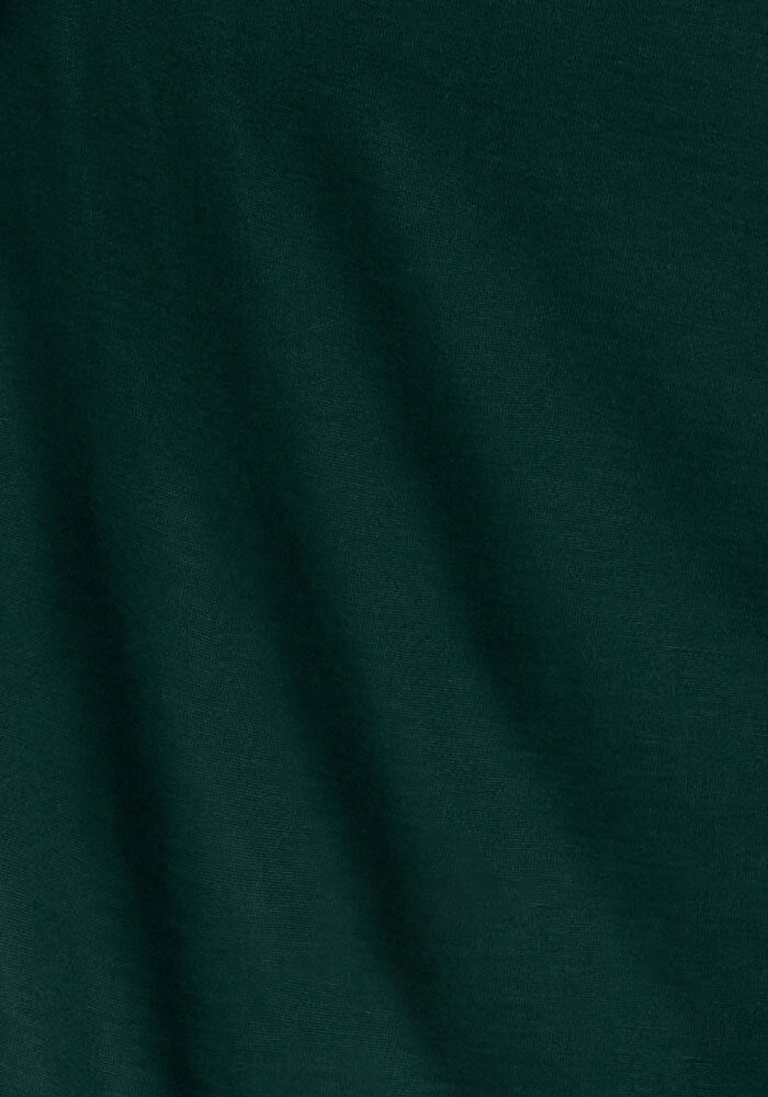 Close-up of soft-folding deep pine Arlo Lounge Pants in Feathertouch fabric.