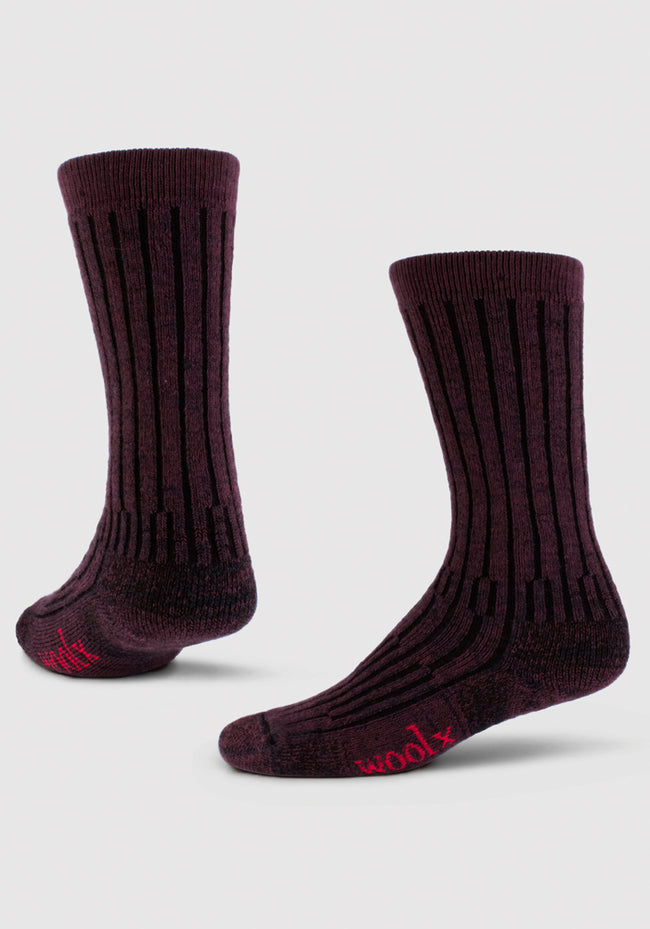 Womens Joey Mid Calf Socks - Warm Violet