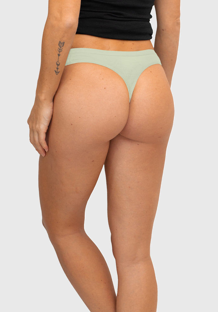 Model wearing Kylie thong - Frosted Mint