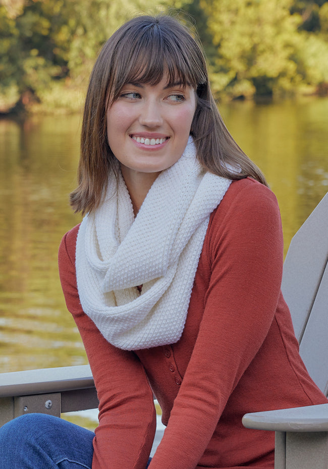 Noelle Infinity Scarf - Buttercream