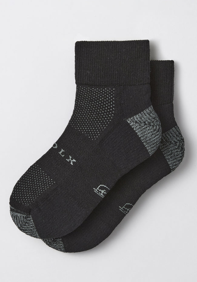 Womens Rambler Ankle Sock - Black Pepper