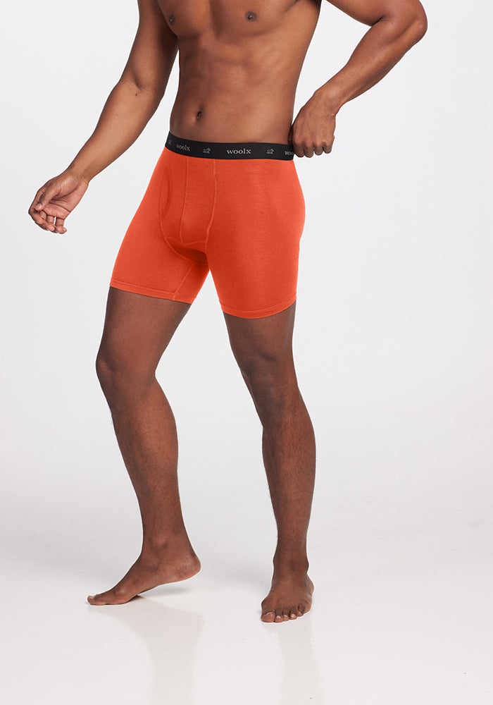 Model wearing Reaction boxers - Summer Fig