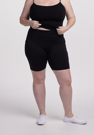 Model wearing Dani shorts - Black