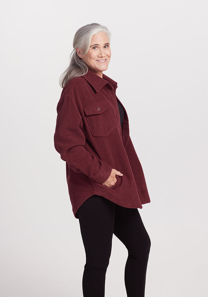 Womens Shacket - Sawyer ShirtJac - Warm Merino Wool Jackets – Woolx