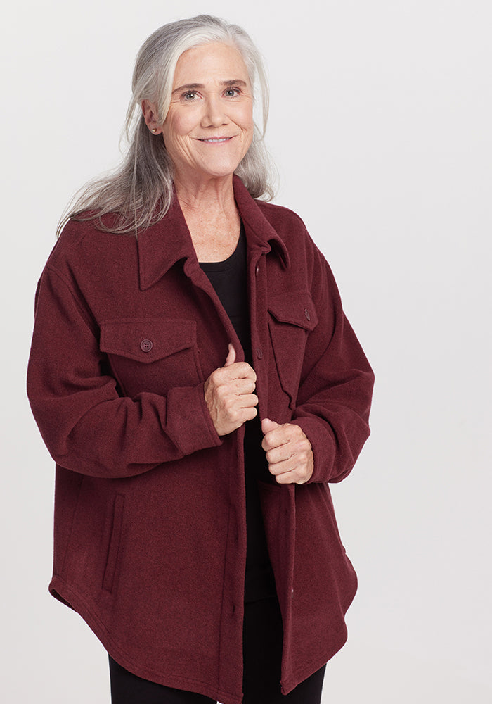 Womens Shacket - Sawyer ShirtJac - Warm Merino Wool Jackets – Woolx