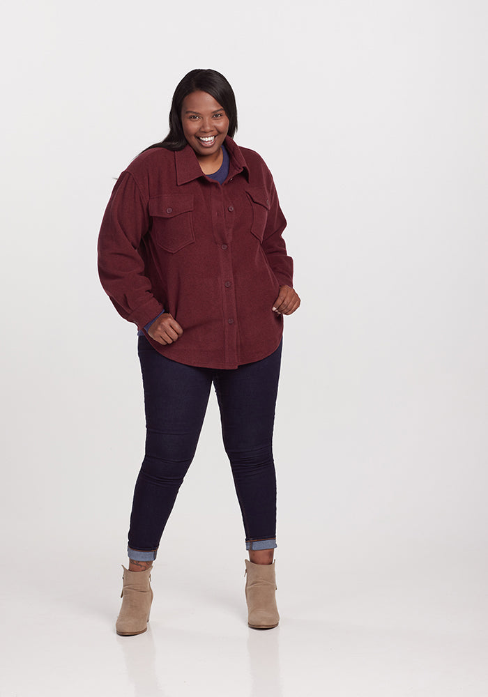 Womens Shacket - Sawyer ShirtJac - Warm Merino Wool Jackets – Woolx