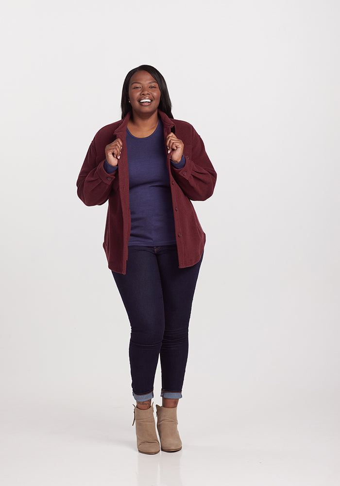 Womens Shacket - Sawyer ShirtJac - Warm Merino Wool Jackets – Woolx