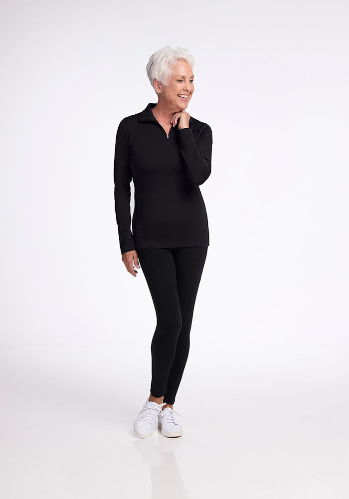 Best Ski Base Layer Merino Wool | Warm & Breathable Brooke 1/4 Zip