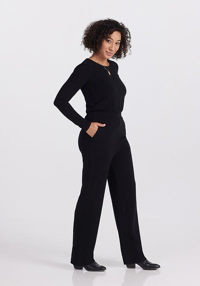 Model wearing Rilynn Jumpsuit - Black