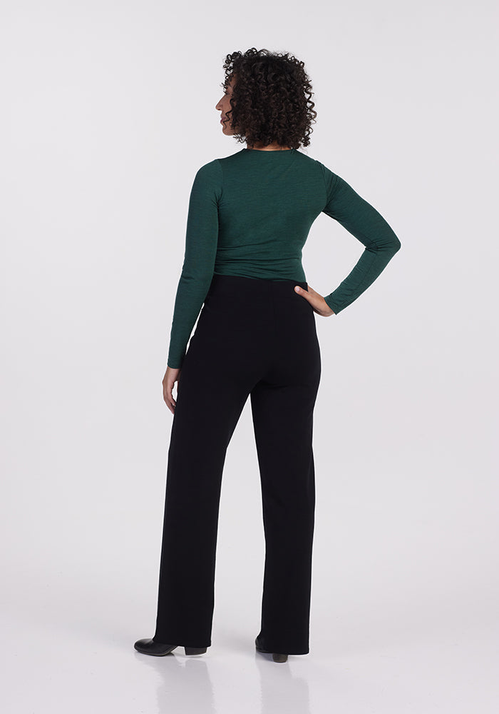 Ellie Wide Leg Pants Petite Black