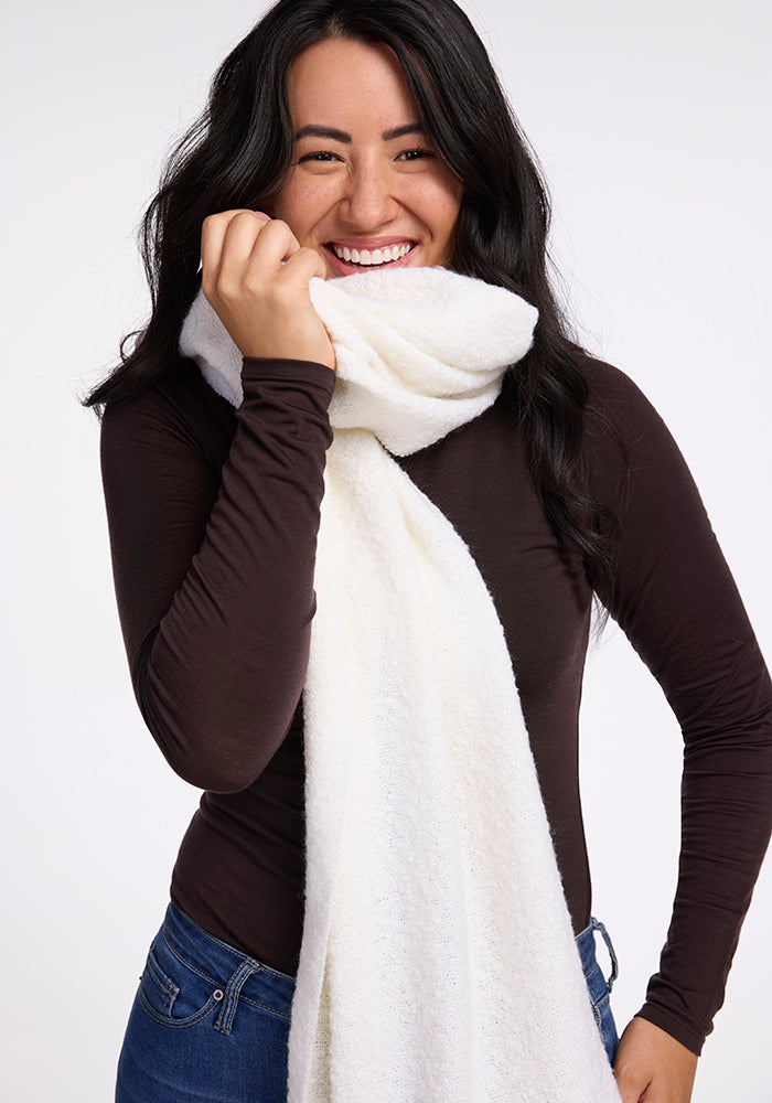 Cold Weather Wool Scarf | Bradie Oversized Merino Wool Scarf – Woolx