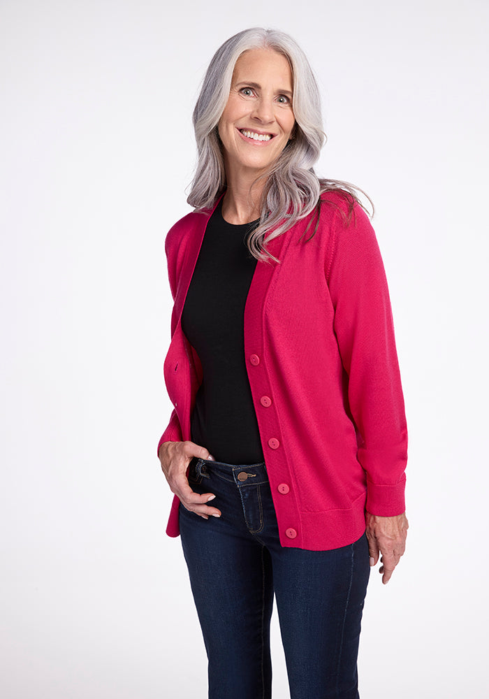 Berry colored cardigan shop