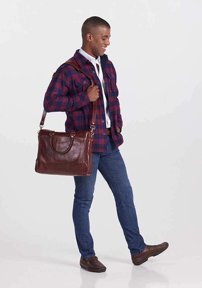 Men's Merino Wool Jacket - Classic Plaid Burlington Shacket – Woolx