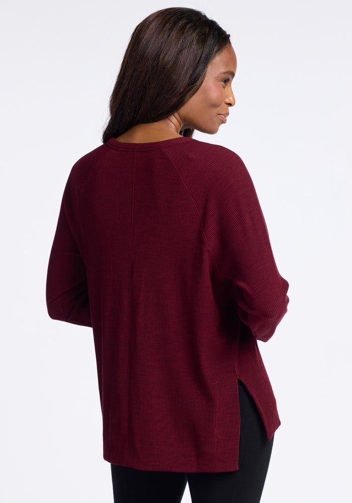 Cranberry colored sweater sale
