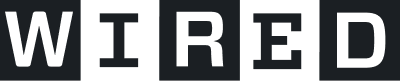 Black and white WIRED magazine logo with each letter in a separate black square on a light background.