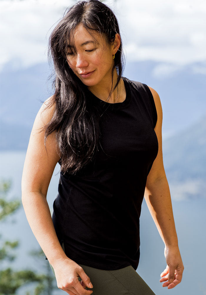 Bella Tunic Top - Black – Woolx
