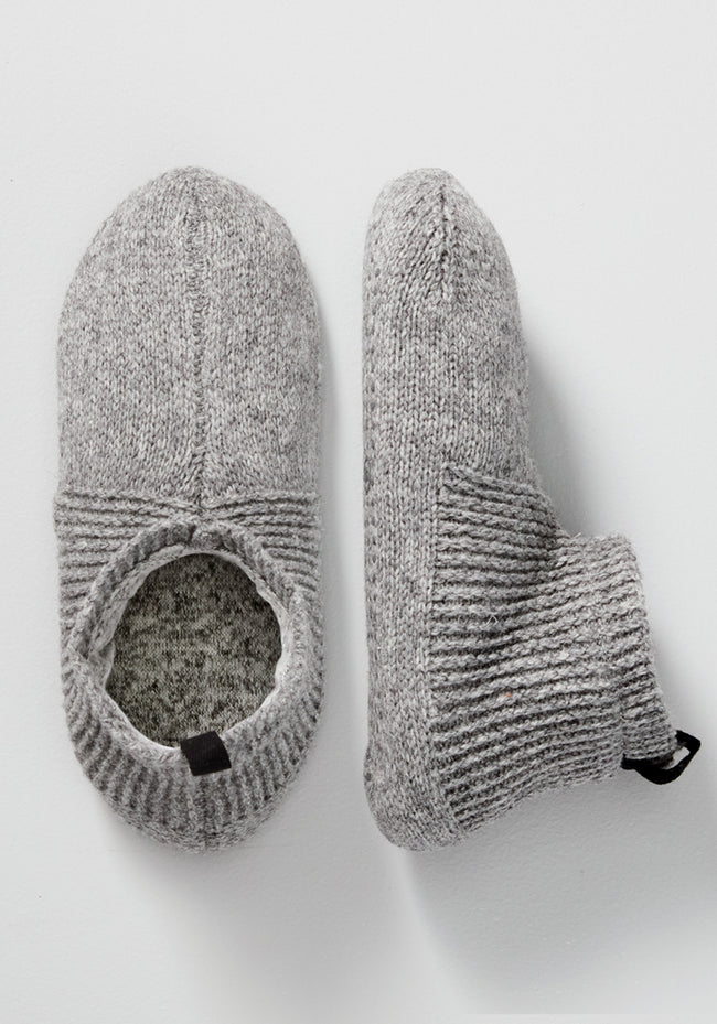 Mens Gripper Slippers - Gentle Grey