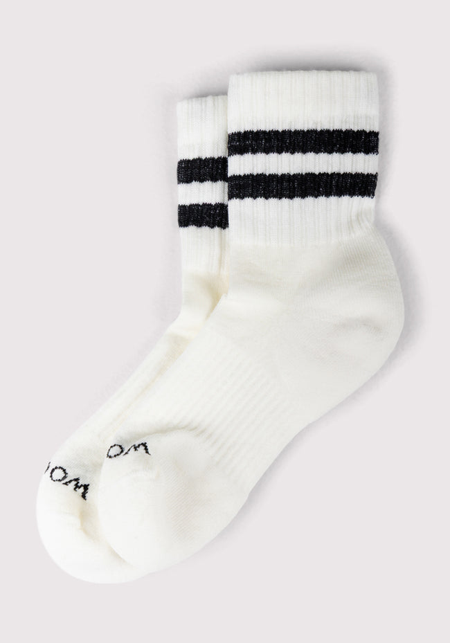 Womens Varsity Mini Crew Socks - Classic Stripe