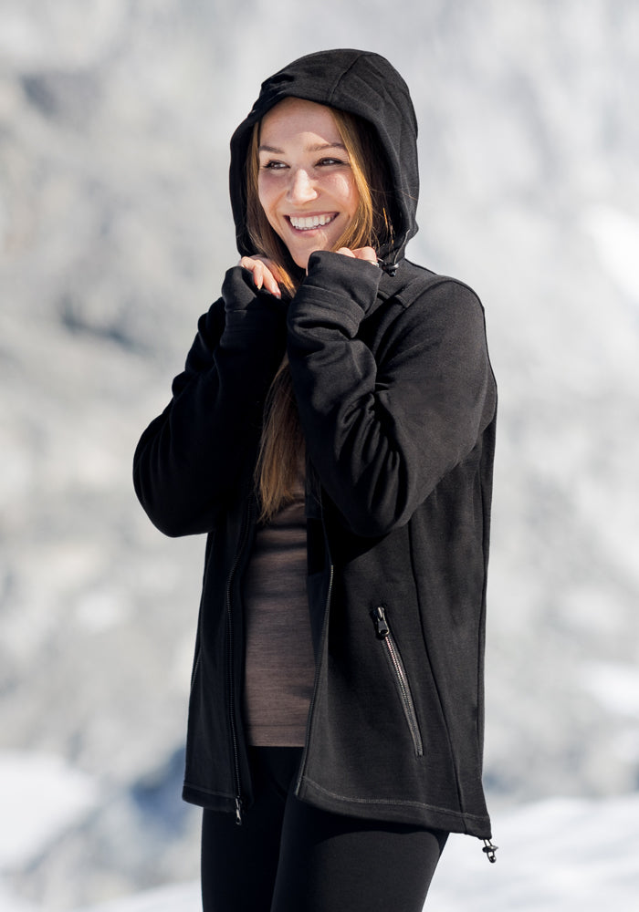 Women's Cold Weather Merino Wool Hooded Sweatshirt – Woolx