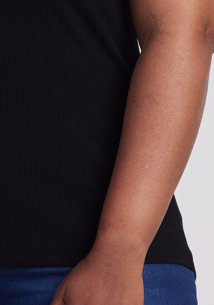 Zoomed image of top detail - Black