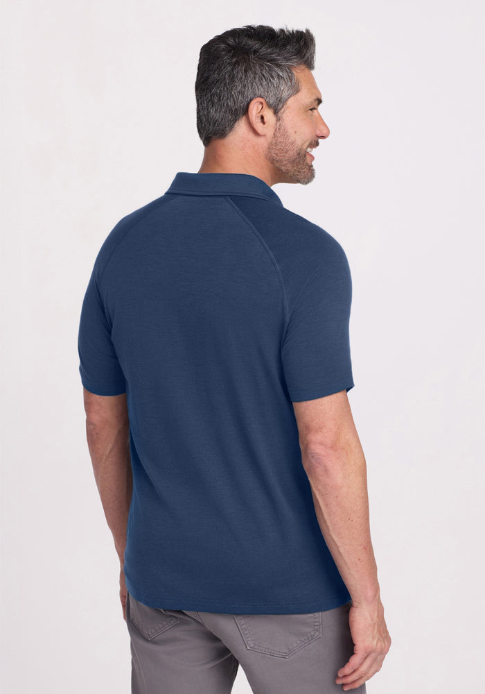 Mens Merino Wool Polo Shirt - Woolx Summit