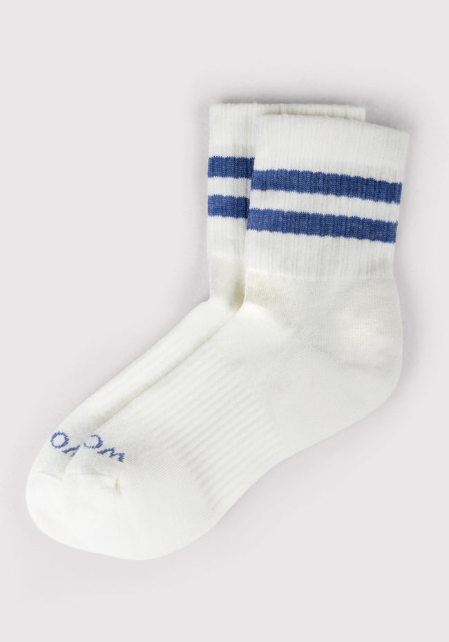 Womens Varsity Mini Crew Socks - Electric Blue