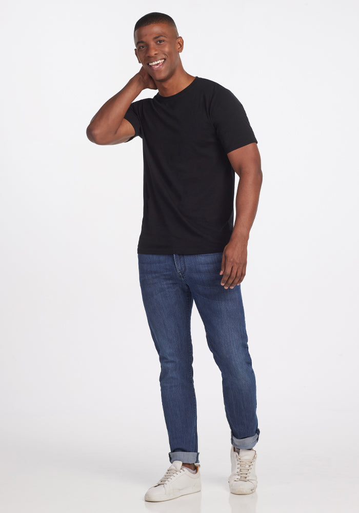 Mens Short Sleeve Merino Wool Top - Wicks Moisture, Lightweight