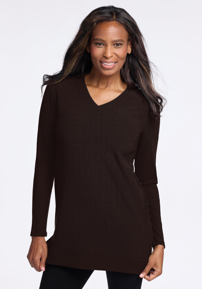 Evie Ribbed Tunic – Woolx
