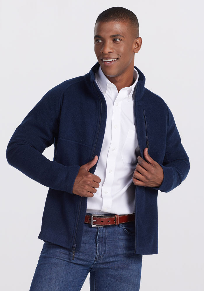 Men s Heavyweight Merino Wool Zip Up Jacket Woolx Fairbanks