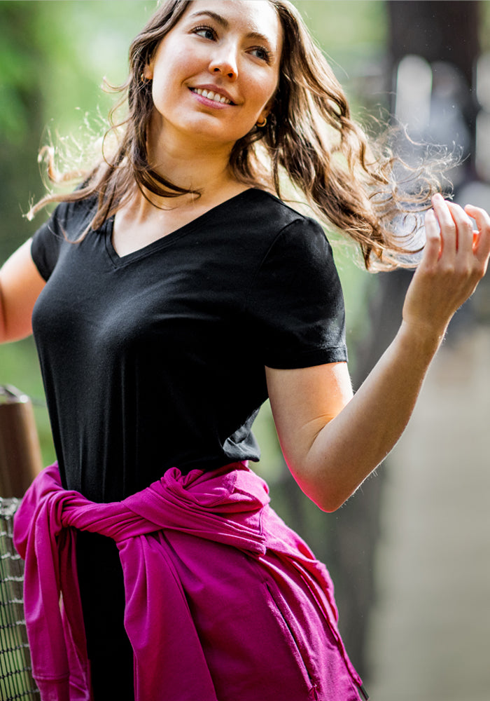 Junie Women's Merino Wool Tee for Hiking | Breathable & Quick