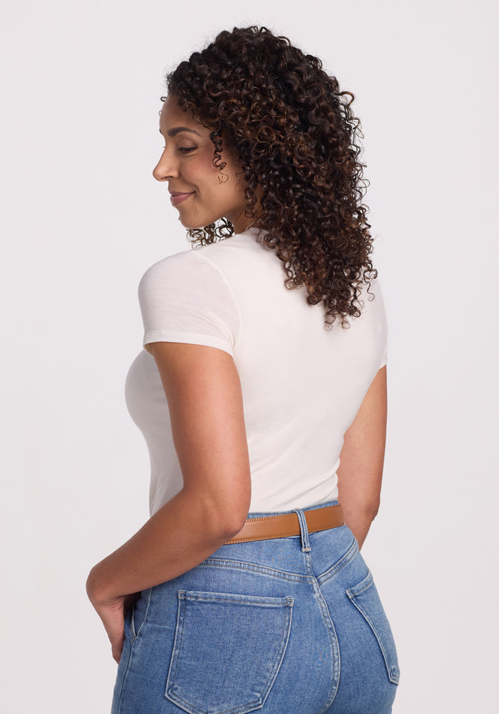 Gracie Merino Wool Bodysuit – Short Sleeve Comfort & Style – Woolx