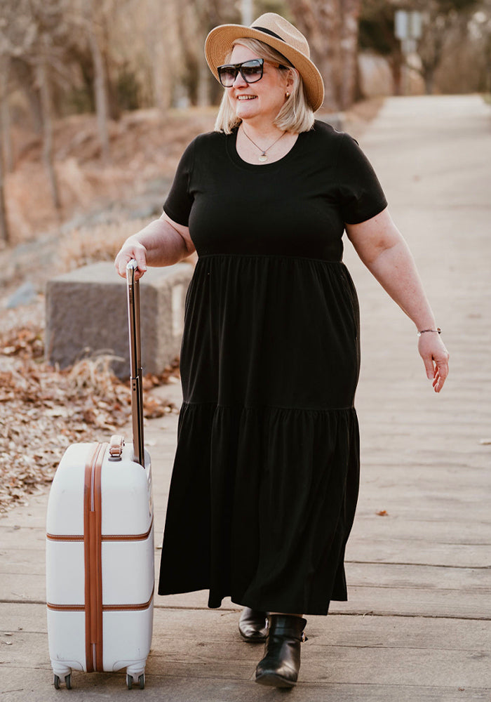 Everyday Merino Wool Long T Shirt Dress | Breathable & Moisture Wicking | All Season