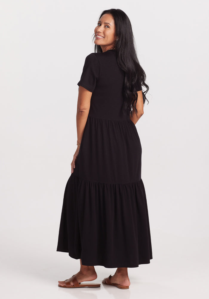 Everyday Merino Wool Long T Shirt Dress | Breathable & Moisture Wicking | All Season