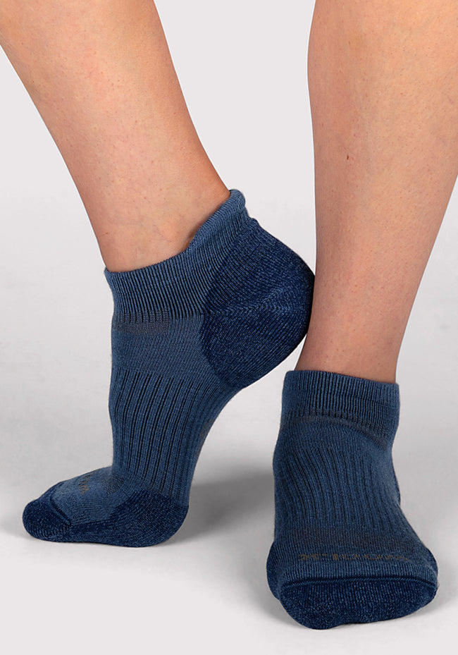 Womens Rowan No Show Socks - Majolica Blue