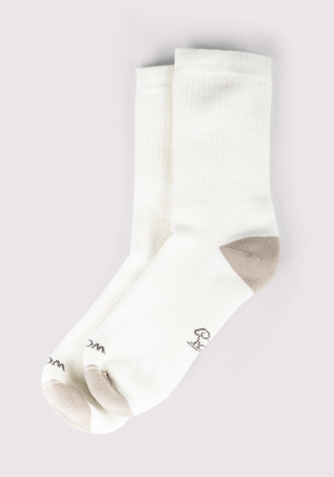 Womens Core Crew Socks - Natural
