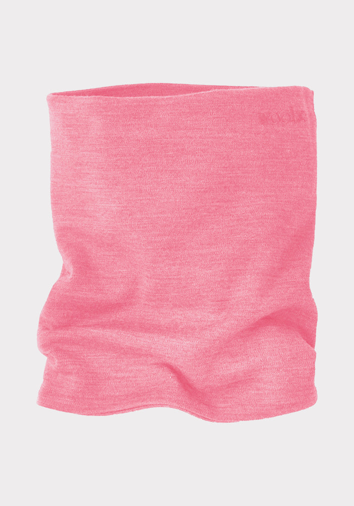 Woolx Neck Gaiter - Pinky Promise shown upright on a plain white background.