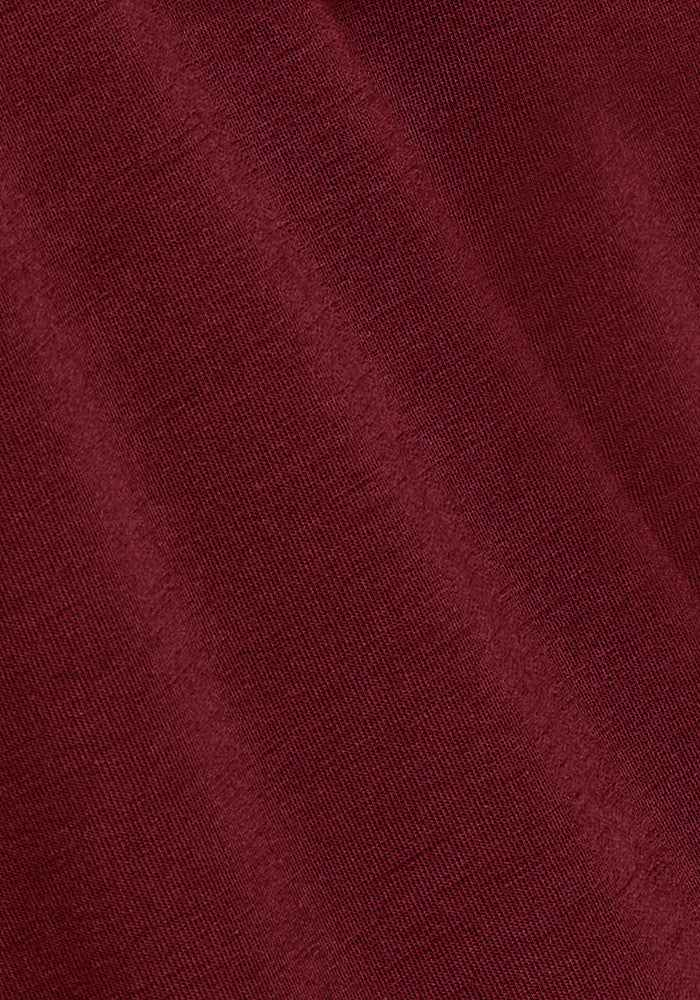 Close-up of Pinot Noir Stella Leggings fabric by Woolx, perfect as a warm Merino wool base layer.