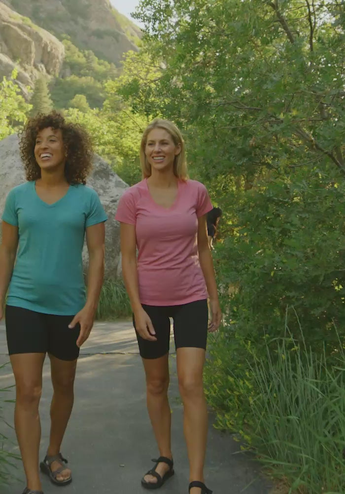 Women's V-Neck Merino Wool Tee | Ultra-Soft & Breathable Everyday